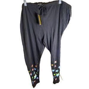 Just Love 100% Cotton Jersey Women Pajama Pants‎ Sleepwear 3X Star Accents